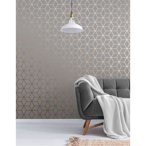 house of alice cubic shimmer metallic wallpaper|Grey House of Alice Cubic Shimmer Metallic Wallpaper .